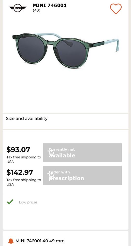 Ochelari de soare MINI Cooper originali
