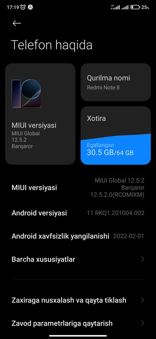 Redmi note 8 sotiladi 64gb