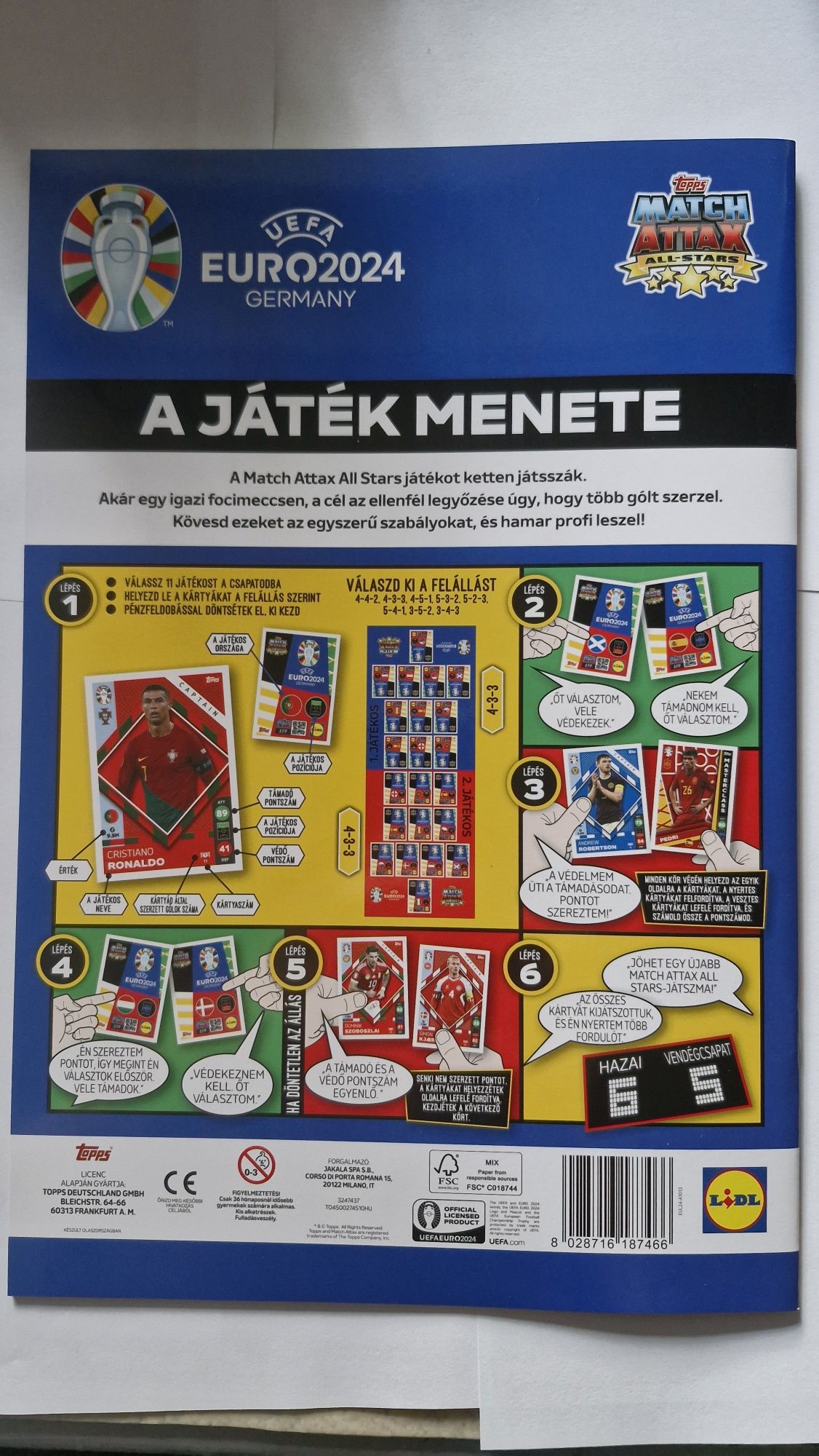 Topps Lidl album gol UEFA Euro 2024 Germany Match Attax All Stars