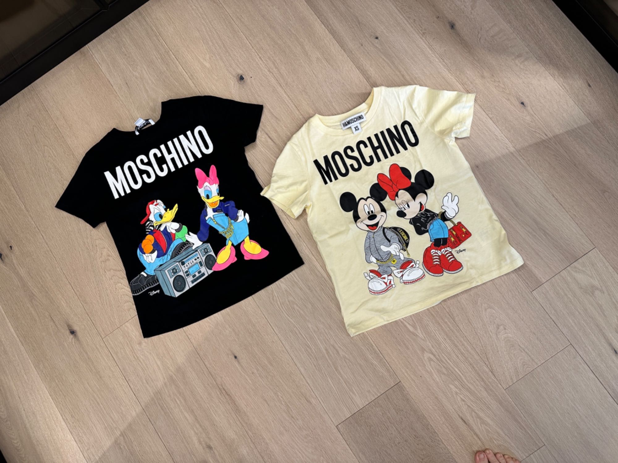 2 tricouri h&m x MOSCHINO xs