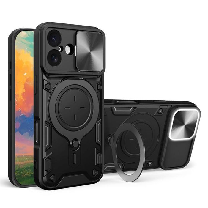 Apple iPhone 17/Pro/Max/Air/GIANT RING Удароустойчив кейс с пръстен