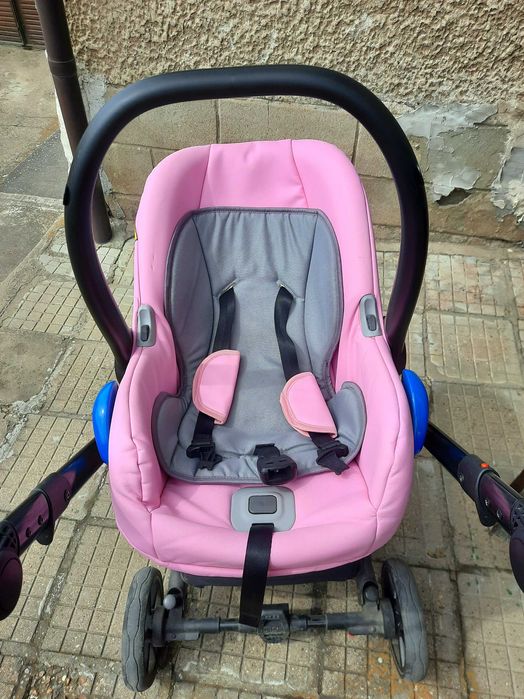 Розова детска количка Baby merc