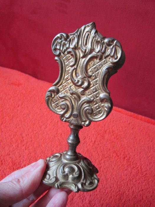 cadou rar Antique Art Nouveau Holder Depose bronz masiv