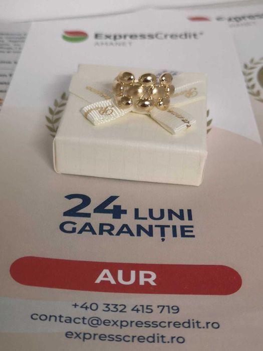 Inel aur 14k 3.51g [Tomesti-b:32287]-Garantie 2 ani!