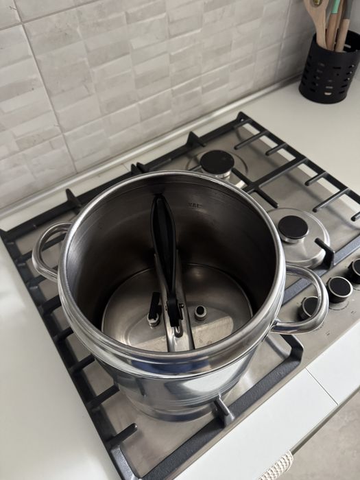 Oala inteligenta presiune inox, cu capac 10 l,