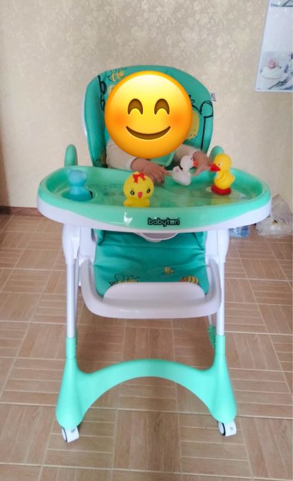 Стульчик Babyton Happy Animals Green