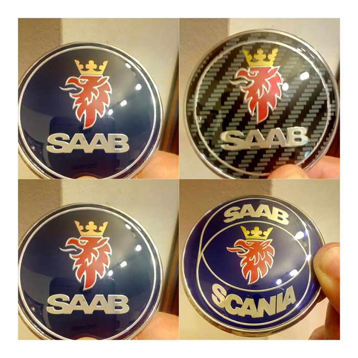 SAAB - Set 2 embleme auto