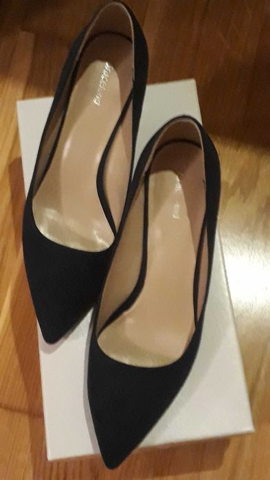 Pantofi toc mic bleumarin 37