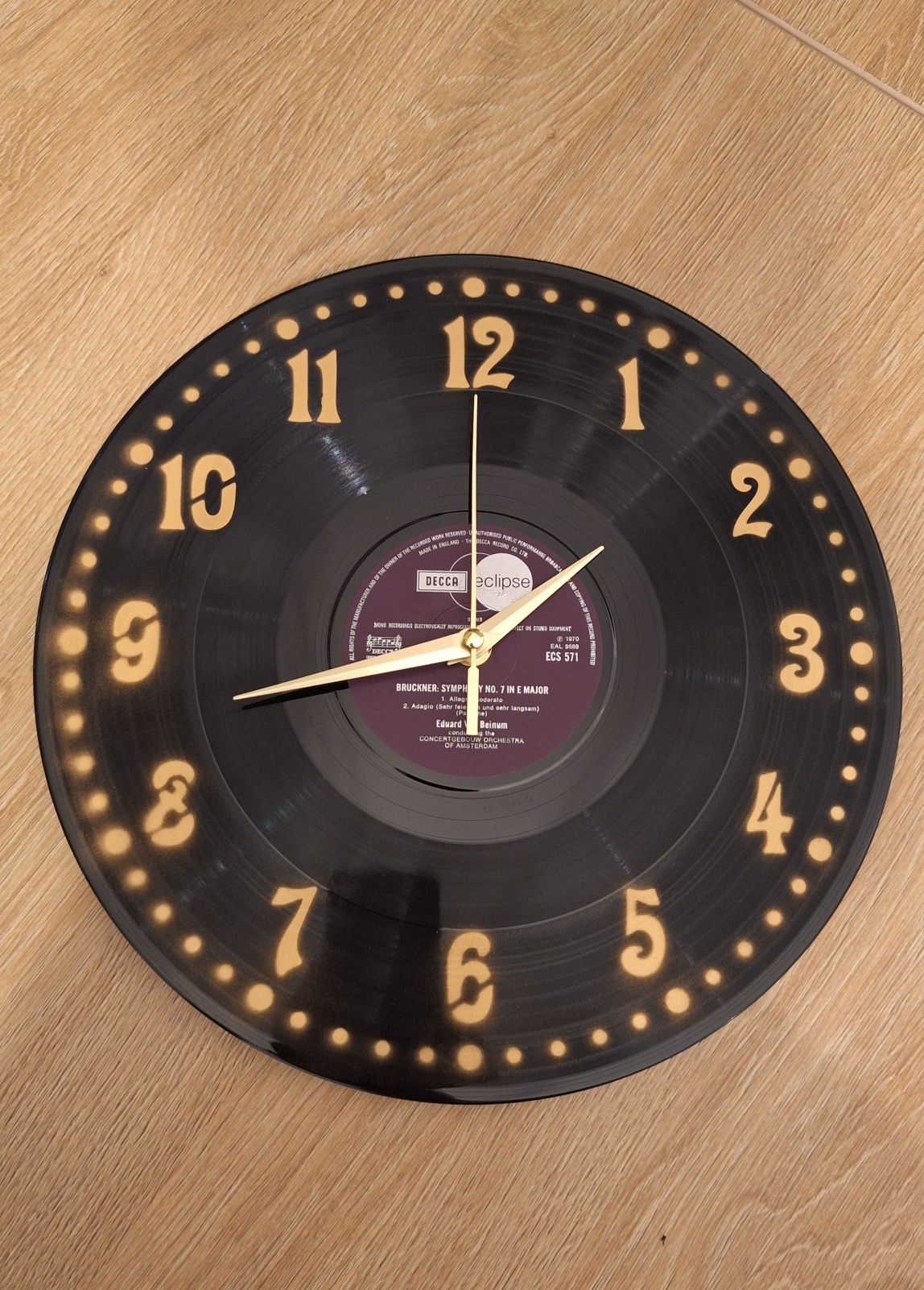 Ceas de perete disc vinil