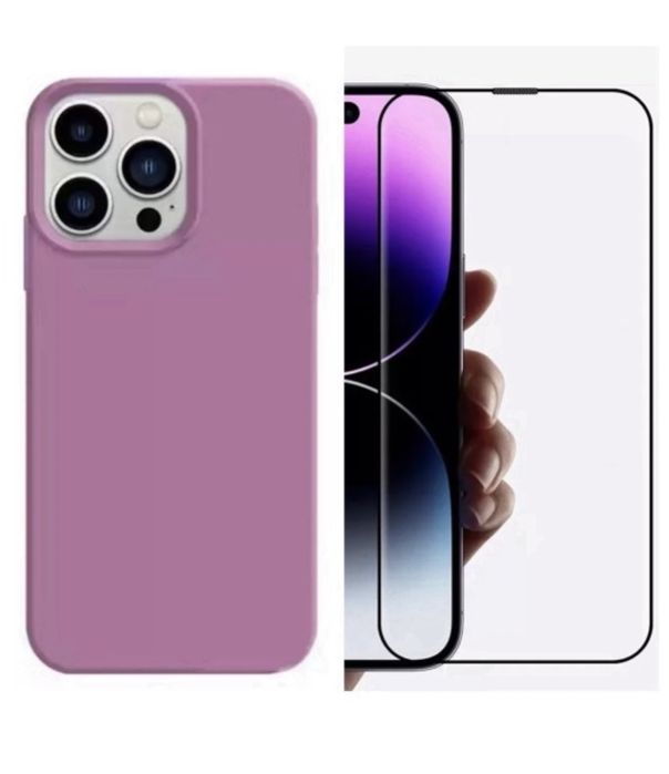 Iphone 13/14/15/16E/17 PRO MAX Husa X LEVEL Slim Catifea +Folie Sticla