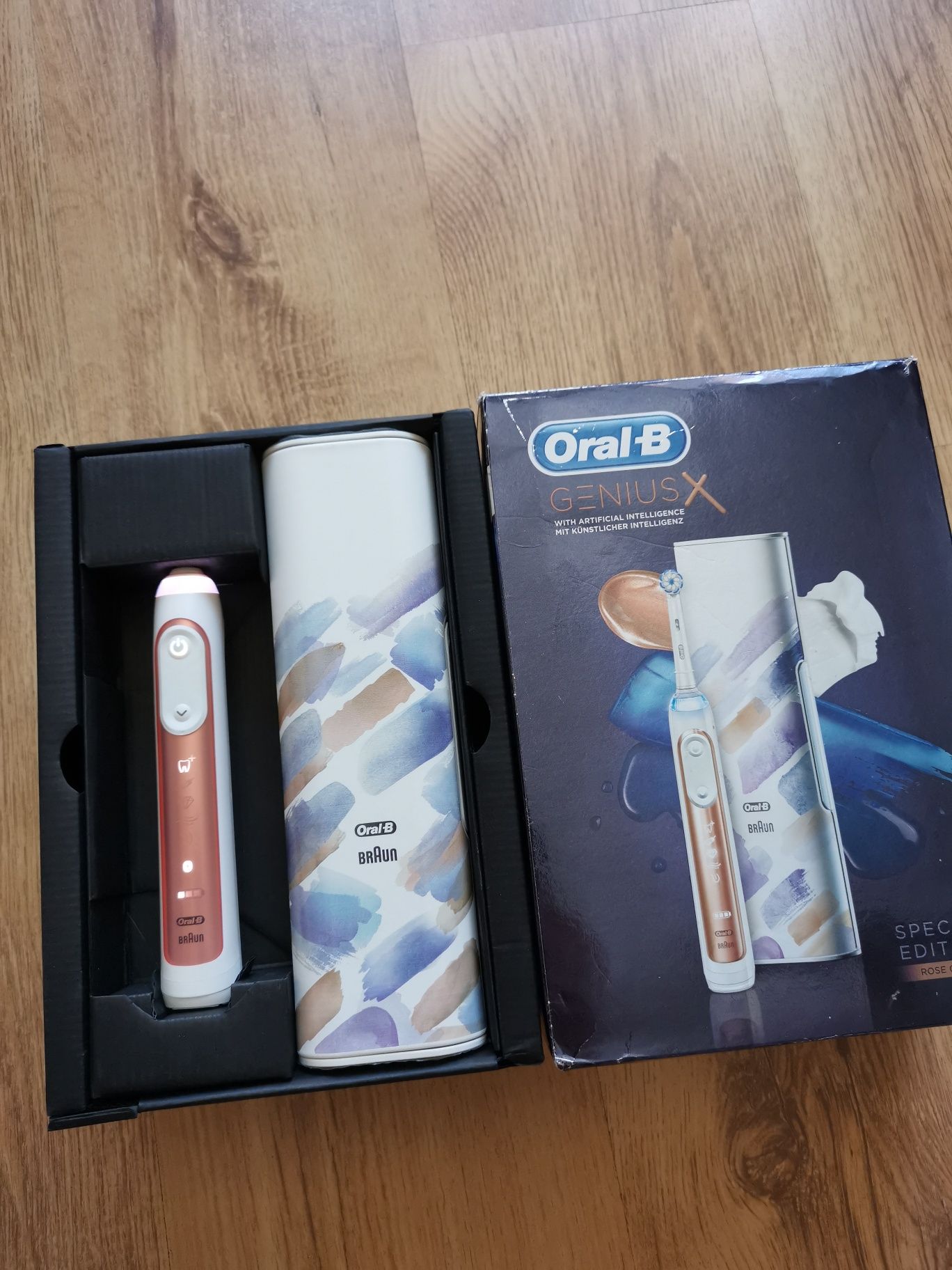 Periuta dinti electrica Oral-B Genius X Bluetooth Noua Roz