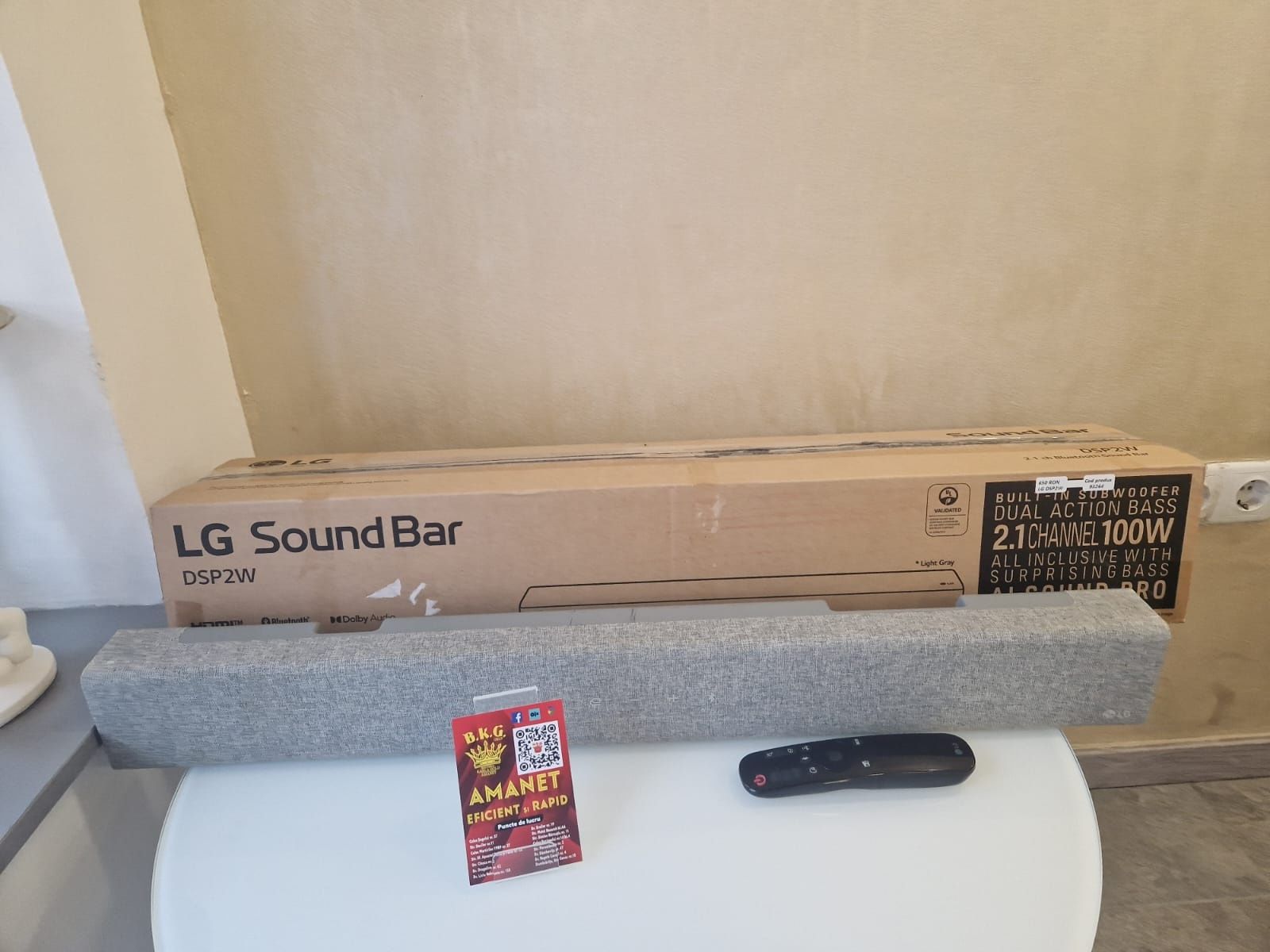 Soundbar LG 2.1 Amanet BKG