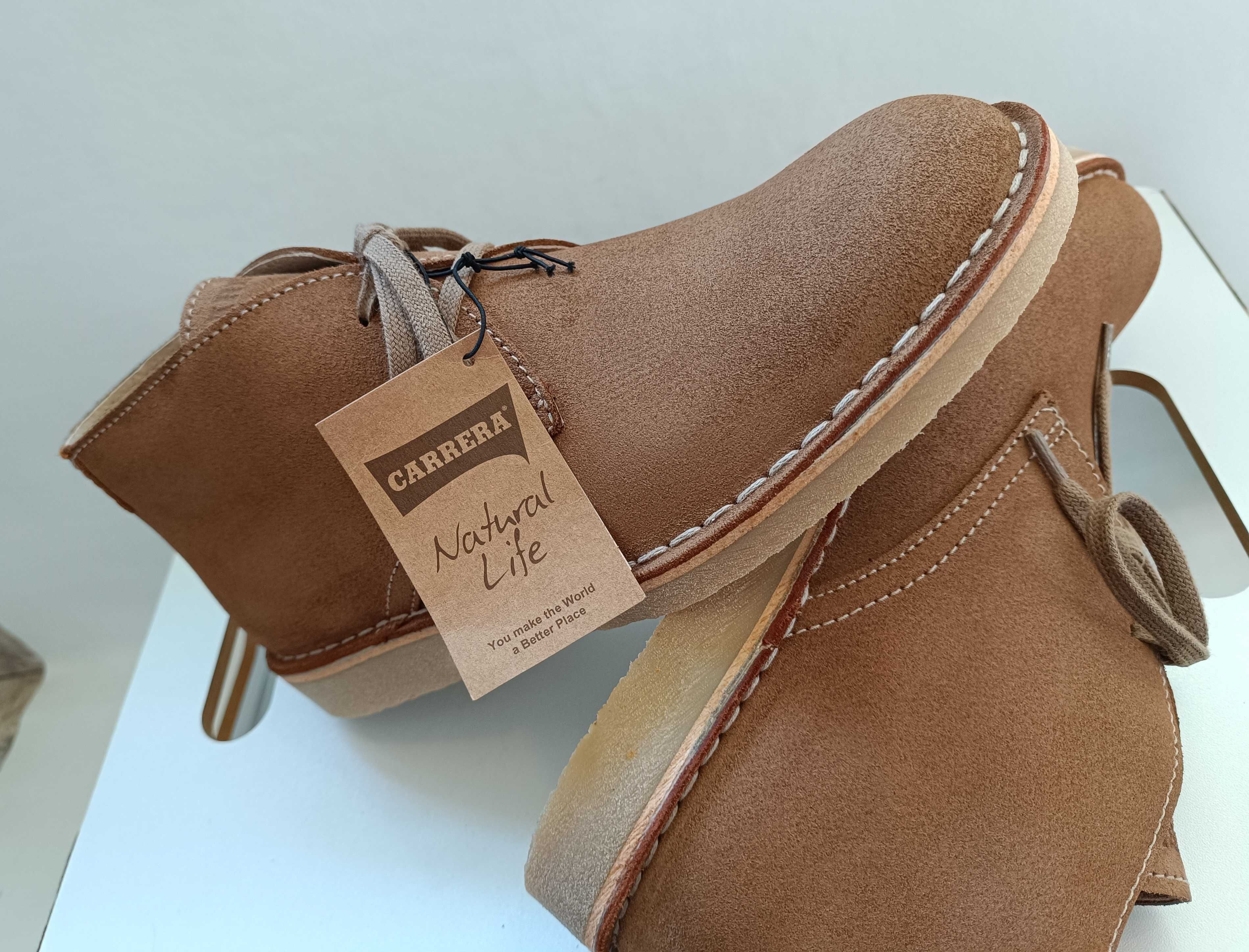 Ghete chukka 44 45 42 43 premium Carrera NOI piele naturala moale