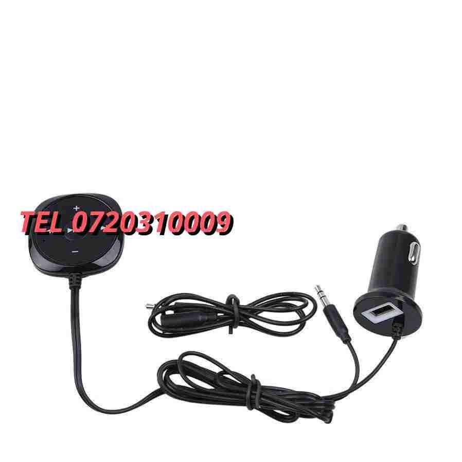 Car Kit Bluetooth Wireless Auxiliar Mufa Jack 35mm Cu Bricheta 2 Usb
