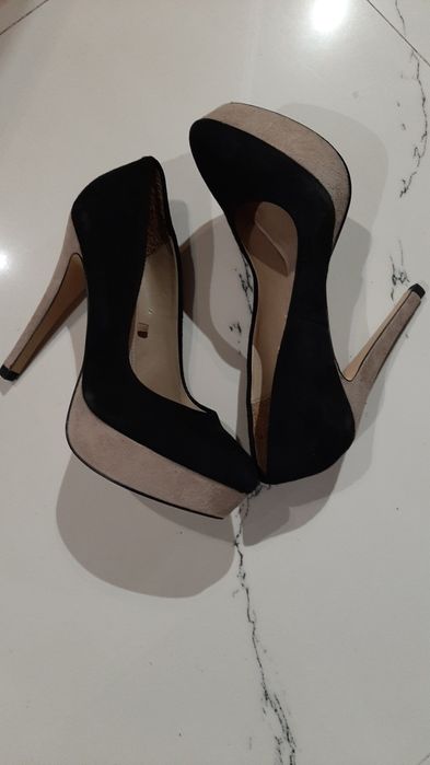 Pantof Zara, piele naturala intoarsa