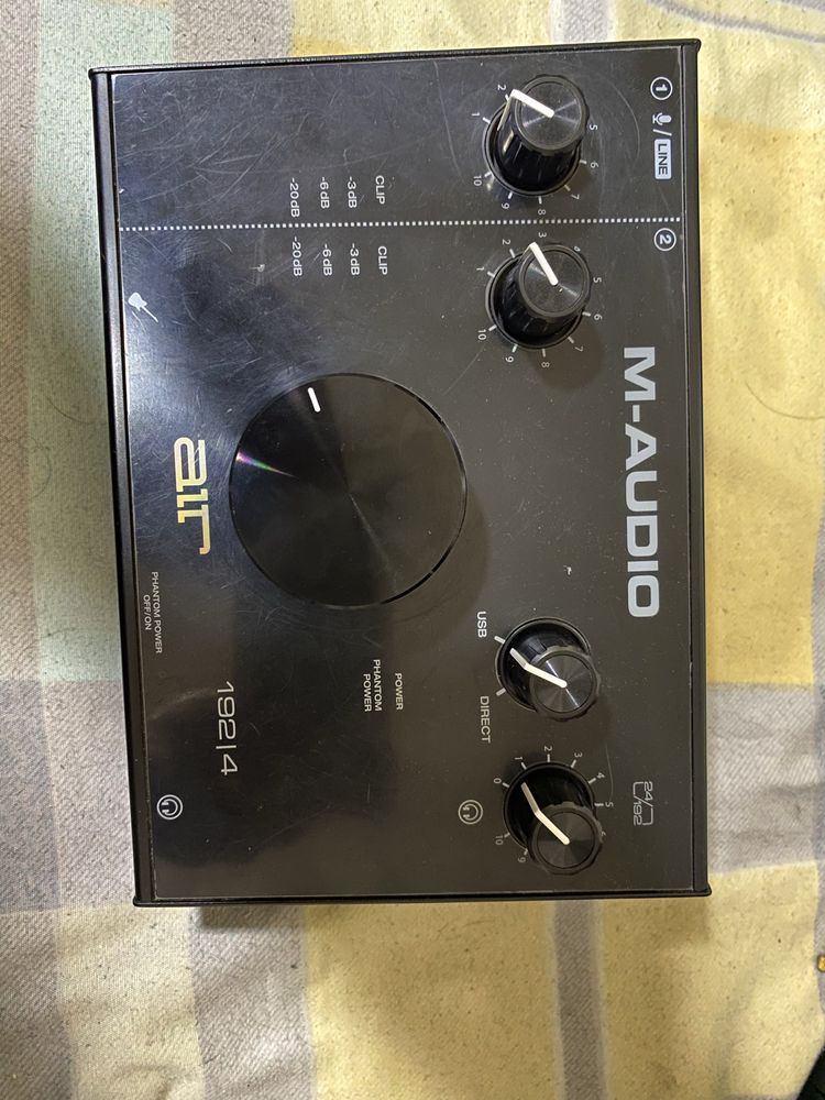 M audio звуковая карта, микрофон, наушники для продажи