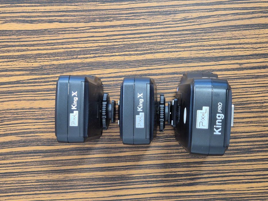 Set transmitator + 2 receptoare radio TTL Pixel King Pro pentru Canon