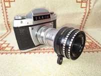 Aparat foto vechi EXA 1a IHAGEE DDR din DRESDA CU INEL MACRO