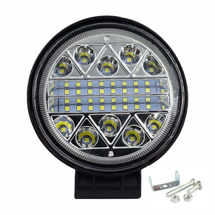 LED кръгъл халоген с бяла светлина 102W - 6500к.