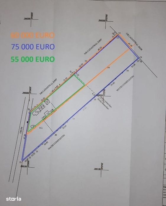 Vând proprietate în sat Brătești, com. Șirna, jud. Prahova