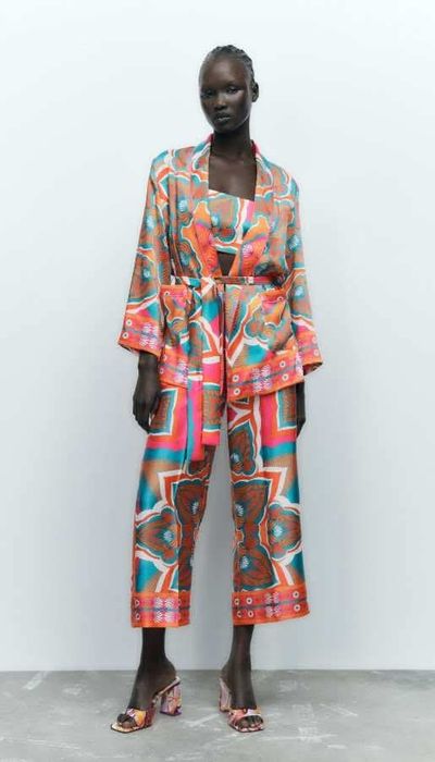 Сатенен сет Зара