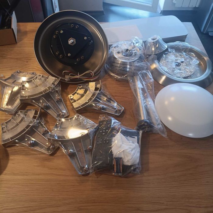 НОВ! Вентилатор за таван с осветление и дистанционно, 132 см