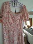 Rochie sinsay roz cu flori