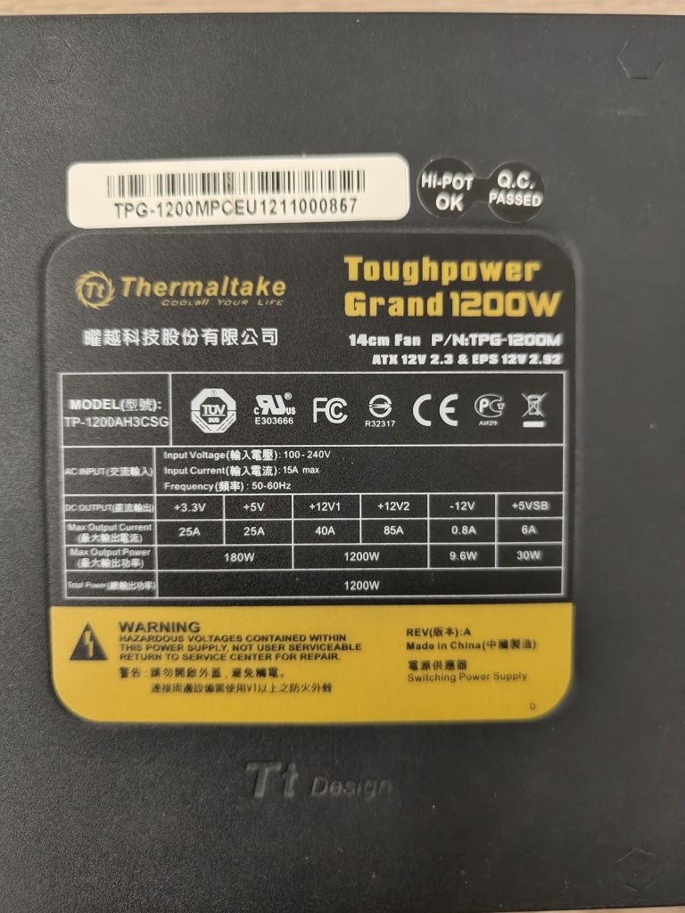 Блок питания 1200W