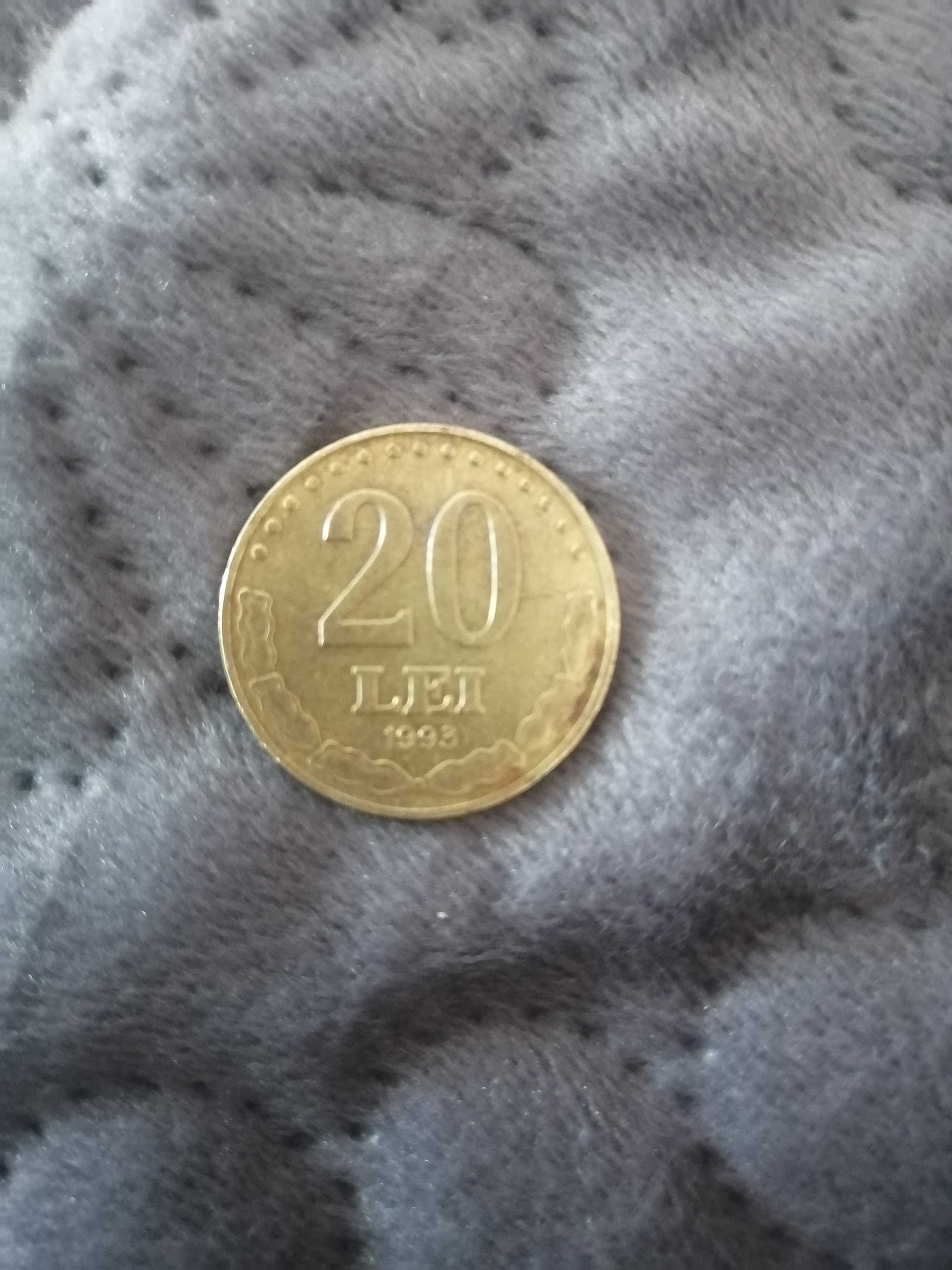 Vând moneda 20 de lei din 1993