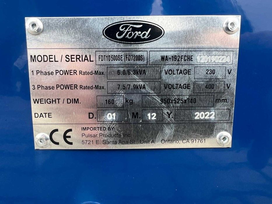 Generator Ford - 7,9 KVA , Silentios , cu AVR (Nou) + Video