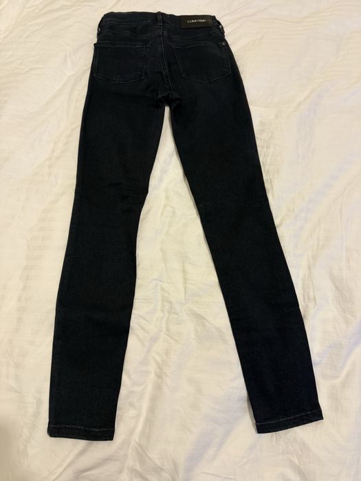 Blugi skinny talie medie Calvin Klein