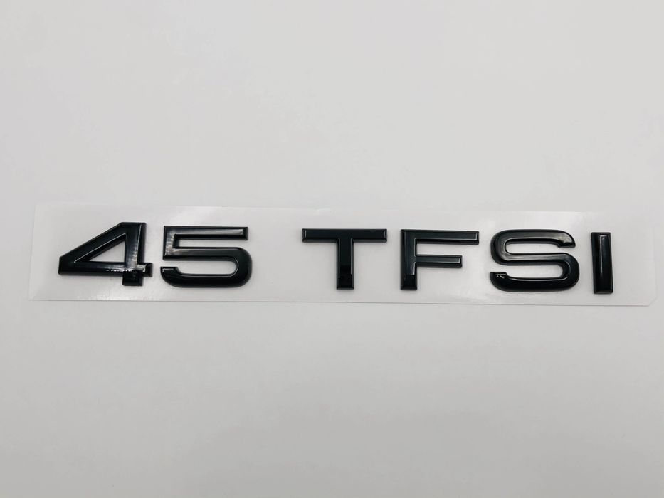 Emblema Audi 45 TFSI spate negru