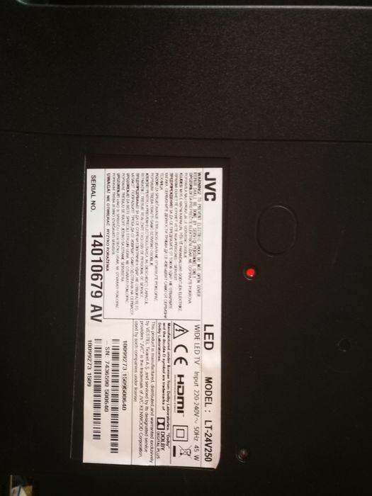 Продавам JVC LT-24V250 работещ, за части.