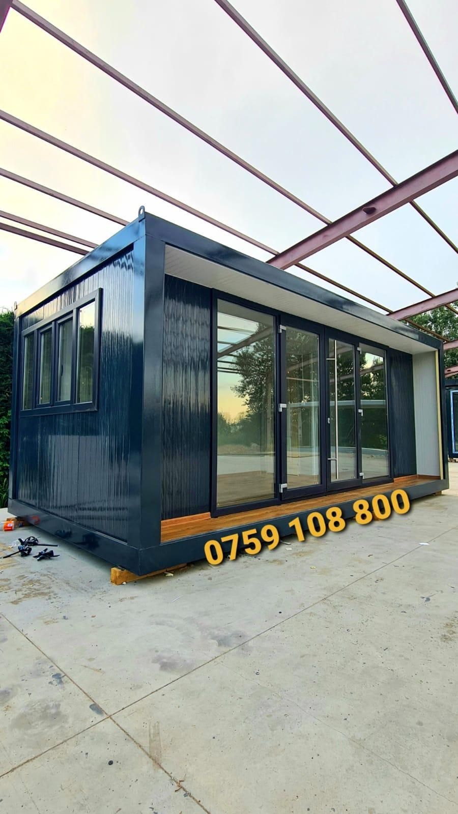 Producător Containere modulare tip vitrină Birouri container cafenea