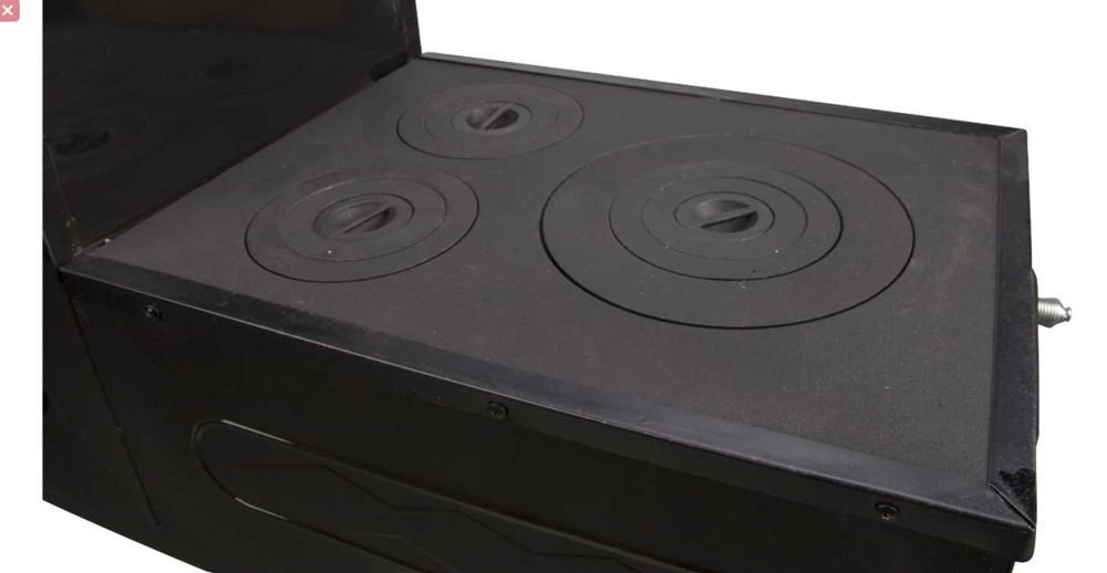 Soba Cizma L Lemne Cuptor Neagra 7kW Evacuare Stanga LivratGRATUIT VL