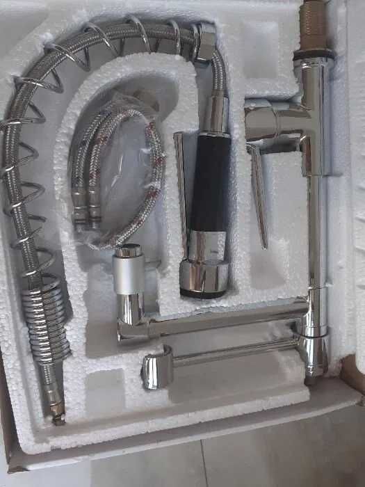 Baterie profesionala pentr chiuveta/spalator oale,mari cu dus nou,inox