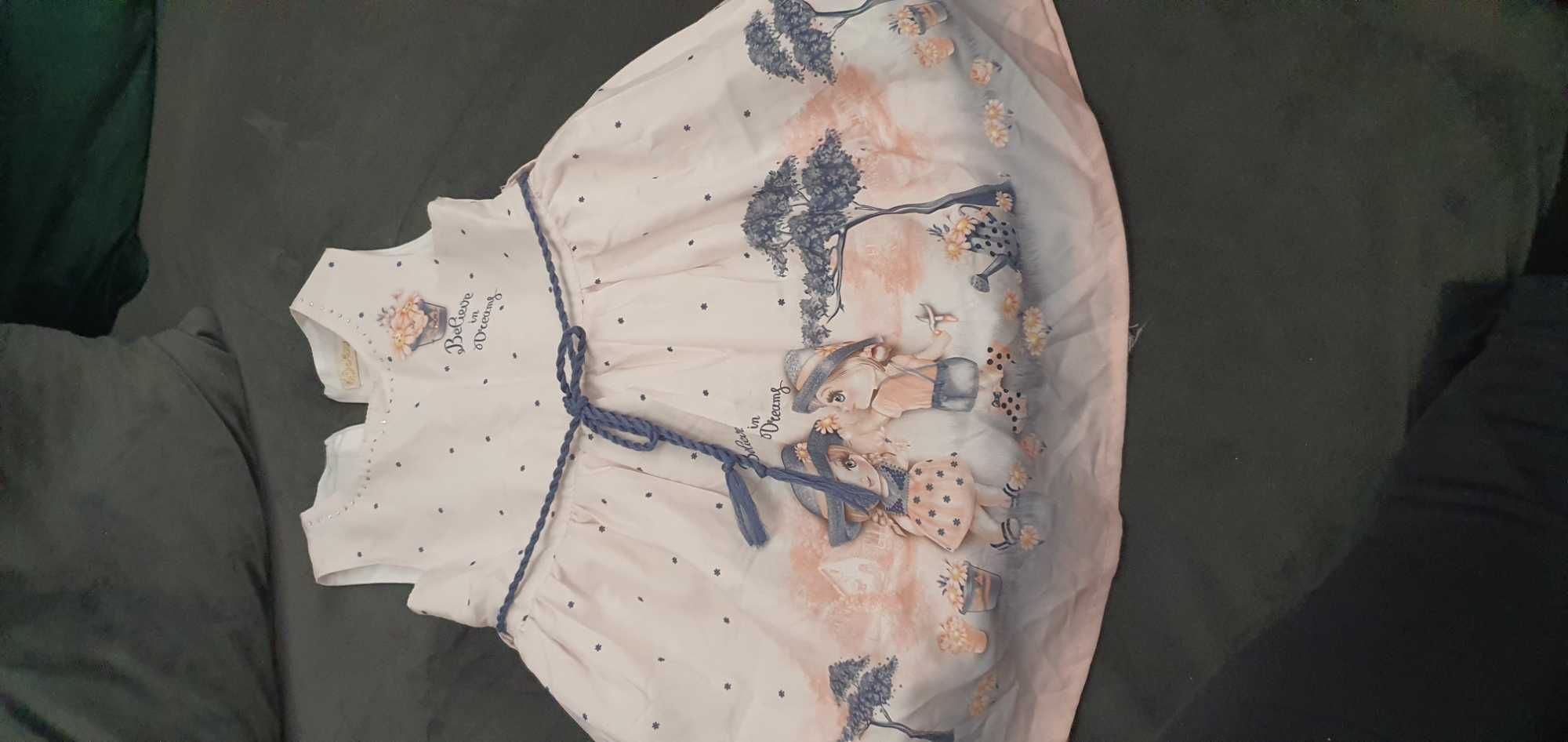Официална бебешка рокля с тюл