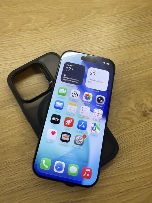 iPhone 16 Pro Black Titanium 128GB-Отличен 91% батерия