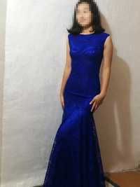 Продается платье вечернее синее