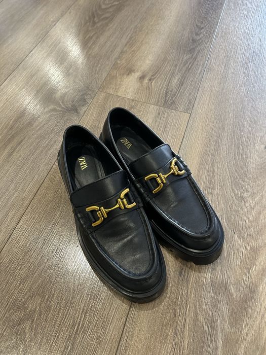 Кожаные Лоферы Zara