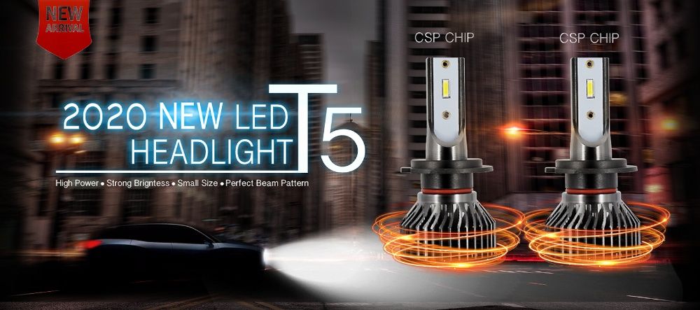 Умалени мини LED диодни крушки H7 H1 H4 H3 HB4 H11 лед комплект canbus