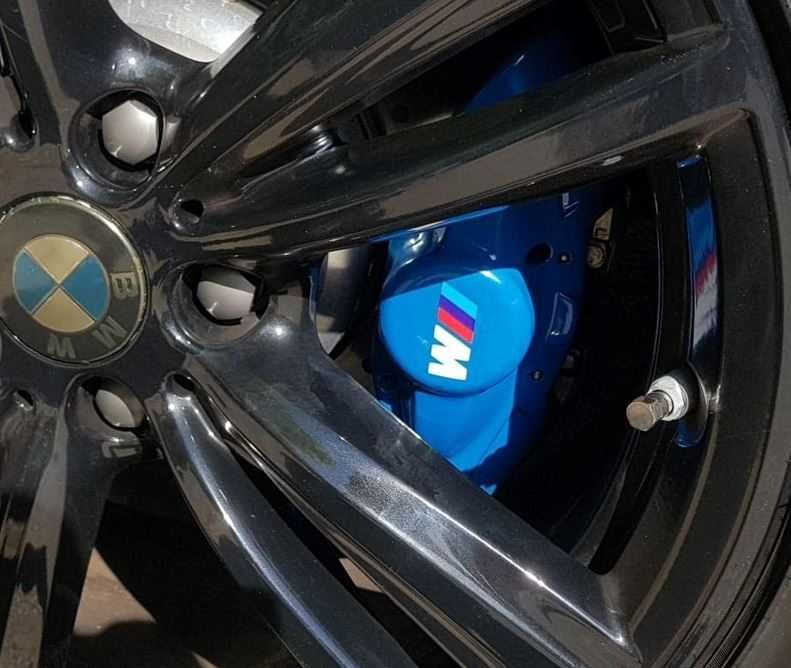 Colant Autocolant Emblema Sticker Etrier Etrieri Roti Jenti ALB BMW M