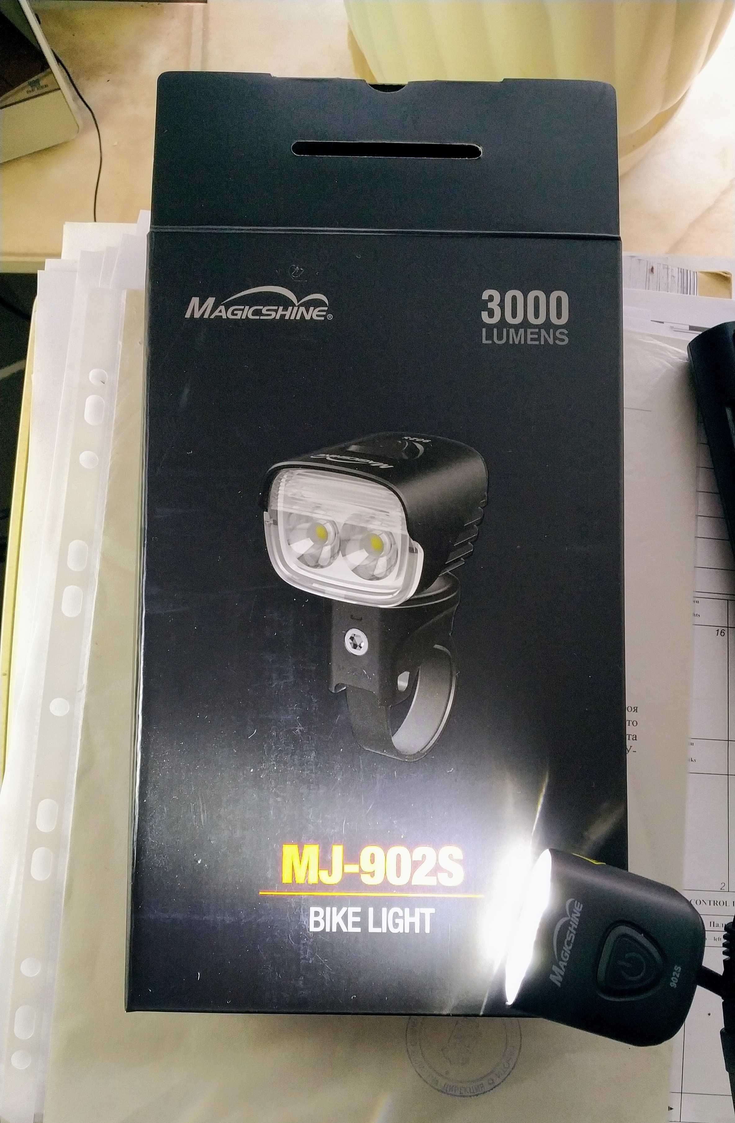Велосипеден фар MAGICSHINE MJ-902S, 3000 Лумена, пълен комплект, НОВ