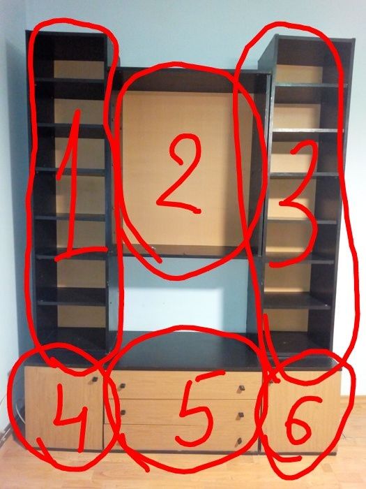 Ретро холна секция със стъклена част/продава се и на части