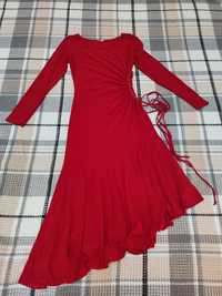 Женское платье красное вечернее