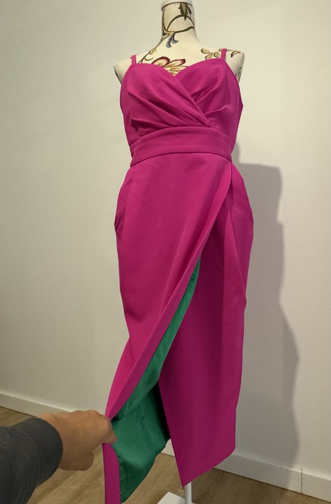 Rochie fucsia de ocazie, marimea M