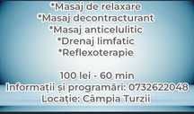 Tehnician maseur cu 10 ani experiență ofer servicii de masaj