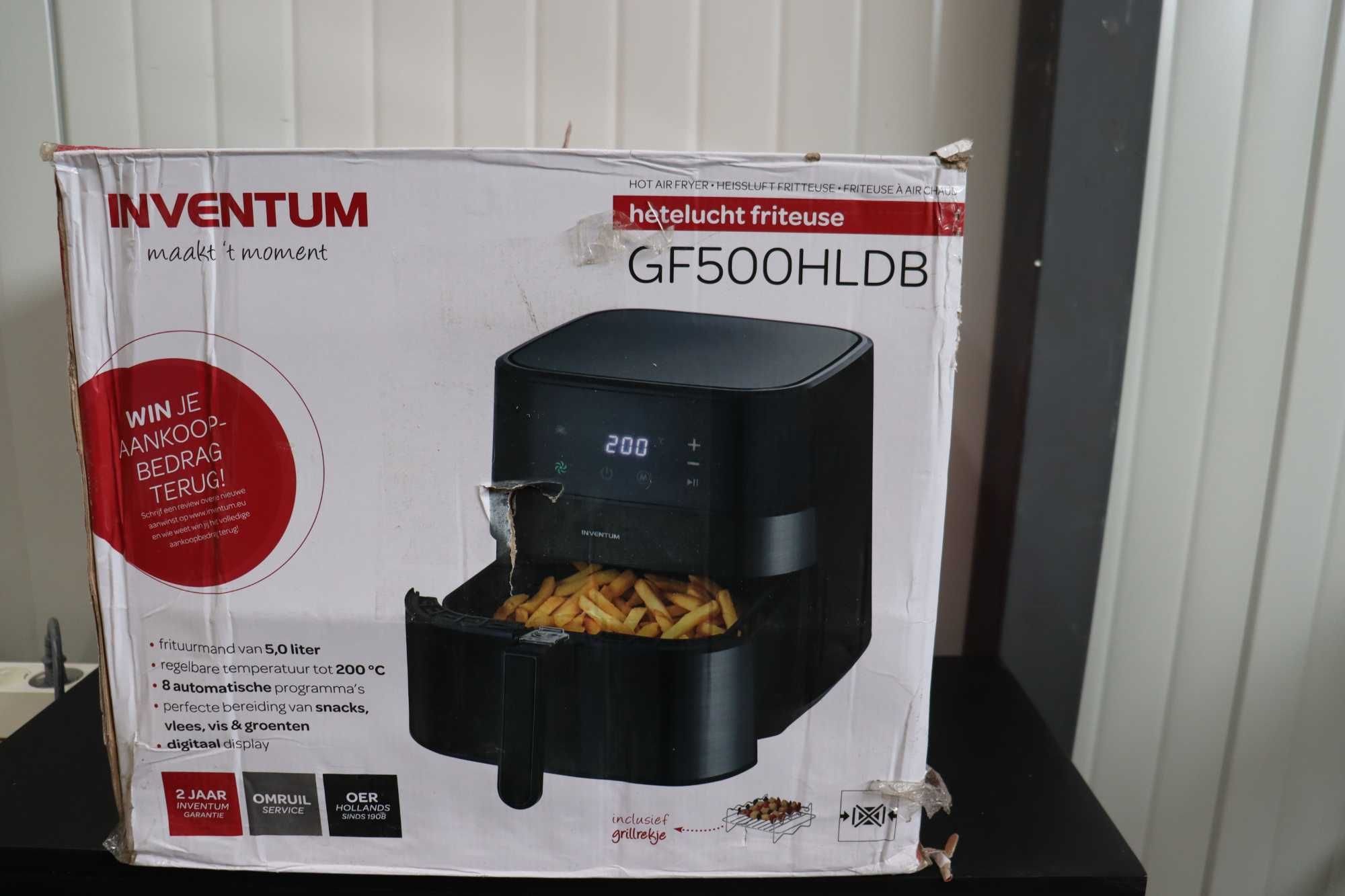 Air Fryer 5L, INVENTUM Въздушен фритюрник GF500HLD, транспортен дефект
