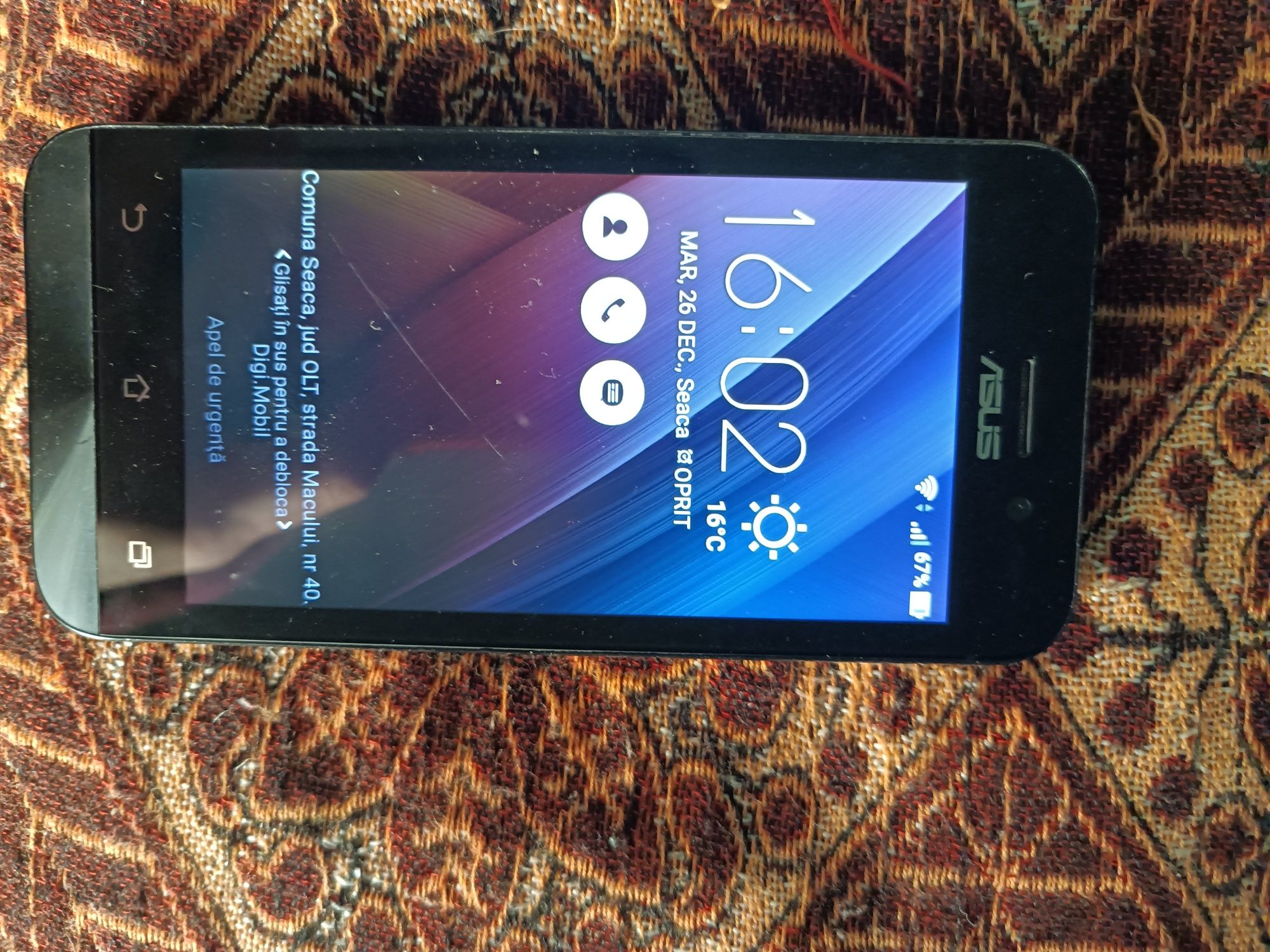 Asus ZenFone go 150 de lei