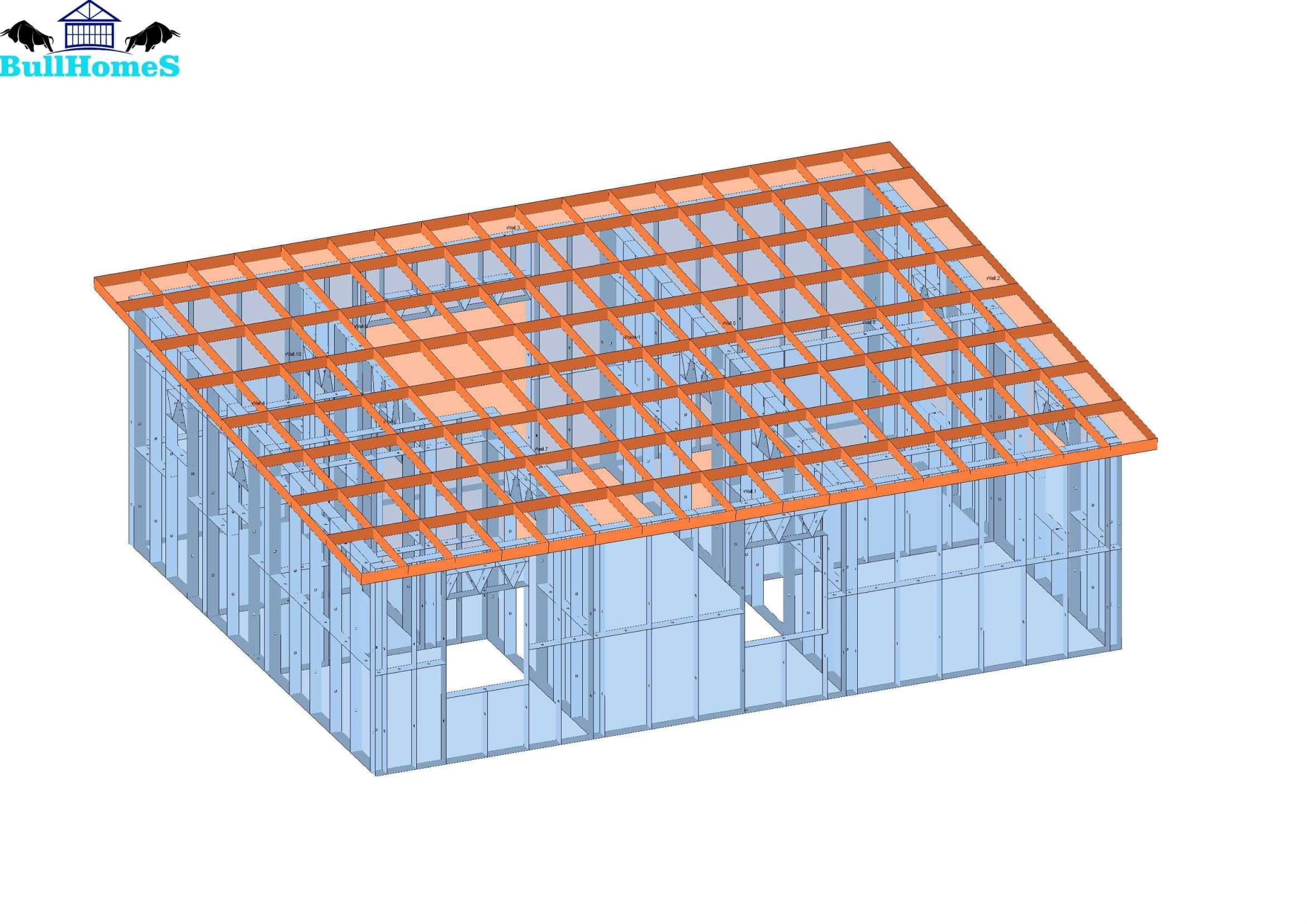 Бунгало,Къща,Преместваема къща - 63м² - 9м х 7м